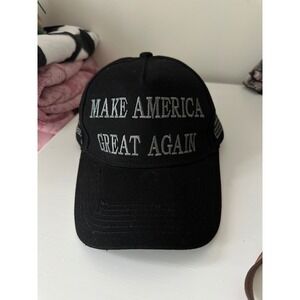 Trump Make America Great Again Hat Black MAGA Never Surrender Adjustable Cap